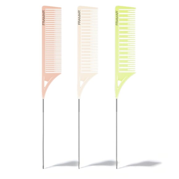 Framar Set of 3 Dreamweaver Highlighting Combs Golden Hour - Picture 3 of 4